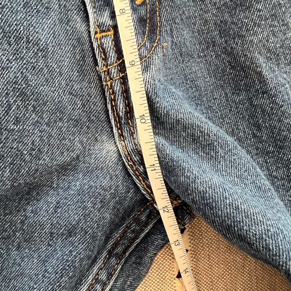 Men’s Levi’s 505 size 44X32 Classic Blue Denim Jeans, big and tall, GUC - Picture 7 of 9